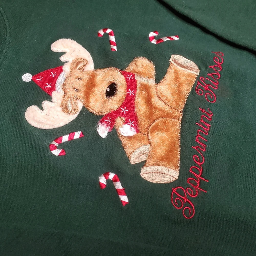 30) DECORATED ORIGINAL "Pepperment Kisses" Reindeer Moose Sz. 4 - Picture 2 of 9